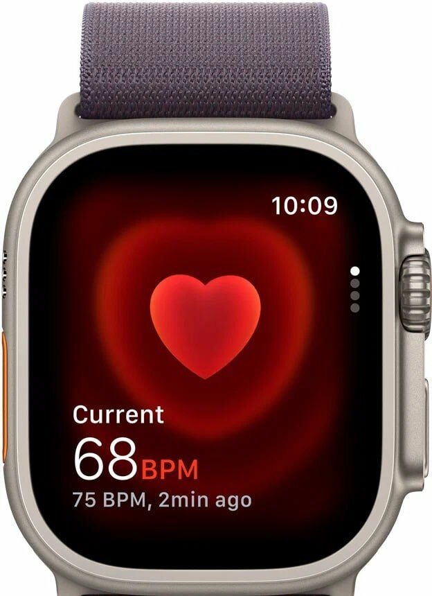 Умные часы Apple Watch Ultra 2 49 мм Titanium Case GPS + Cellular, Indigo Alpine Loop, размер ремешка M (Вторая версия) — фото 1