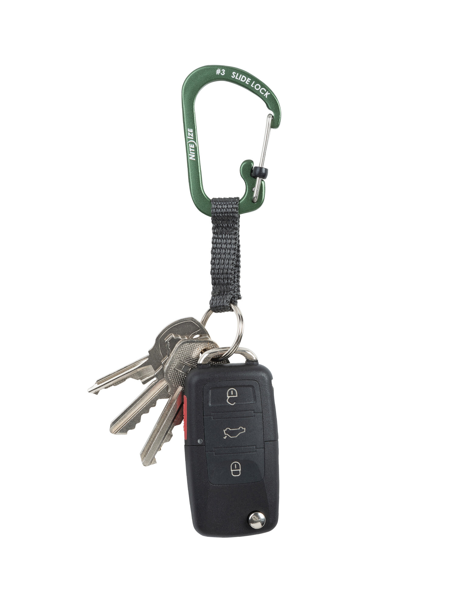Брелок Nite Ize, оливковый — фото 1