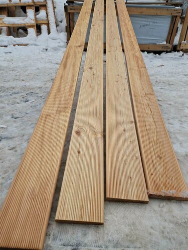 Изображение товара Террасная доска из лиственницы 28х142х3000мм сорт АВ (упаковка / 4шт / 1,7м2)