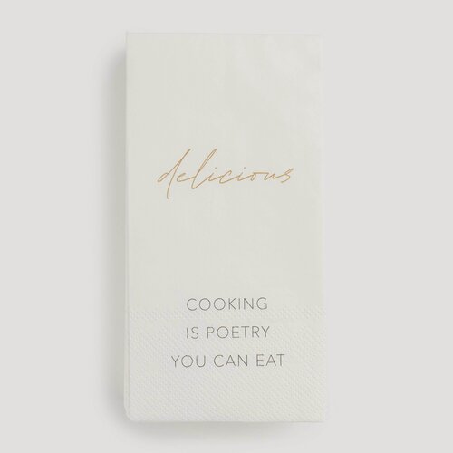 Изображение товара Салфетки бумажные, 33х33 см, 20 шт, прямоугольные, белые, Scroll