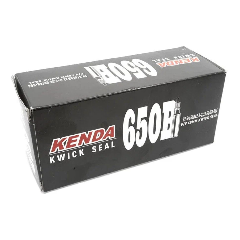 Велокамера Kenda 27.5x2.0-2.35, f/v-48 мм с антипрокольным наполнителем KWICK SEAL — фото 1
