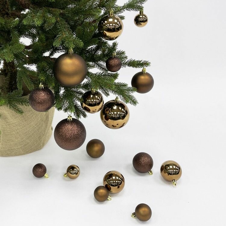 Набор пластиковых шаров Гамма 46 шт  шоколадный  House of seasons  84683 