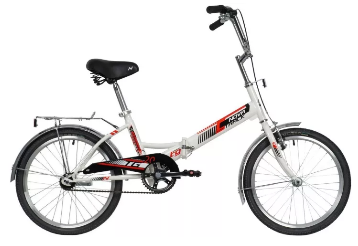 Novatrack TG30 20" Рост 12" белый Сталь 1ск Ножные+ручные
