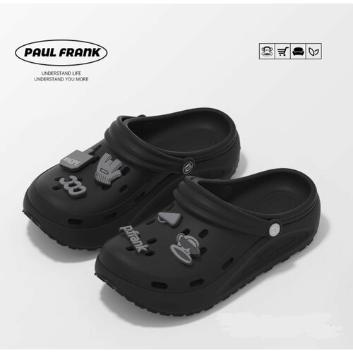 фото Сабо paul frank с джибитсами в стиле панк, размер 42-43, черный