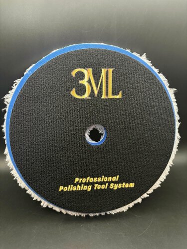 Изображение товара Полировальный круг финишный микрофибровый белый (диаметр: посадочный 150 мм, рабочий 170 мм)