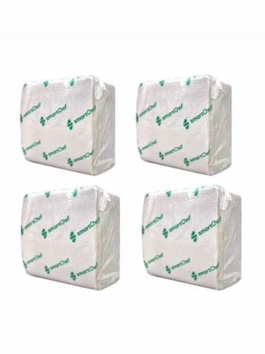 Салфетки Smart Chef Белые 1 Слой 24*24см 75шт/уп. Набор 4 упаковки