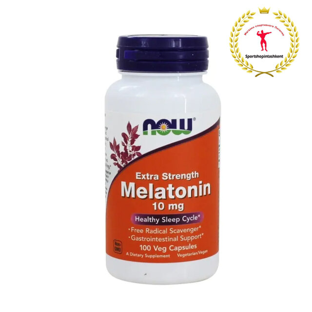 NOW Melatonin — мелатонин для нормализации сна, 10 mg, 100 капсул