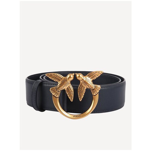 фото Ремень, pinko, артикул: 1h20zuy7spd18q, цвет: бежевый, размер: l (ширина 4 см)