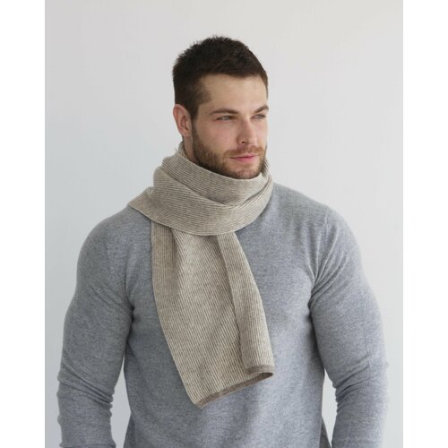 Шарф Ulzii Cashmere, шерсть, серый