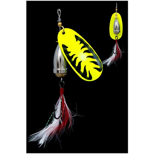 Блесна KYODA Brass в индивидуальной упаковке, вращающаяся, размер 6, вес 18,0 гр, цвет 804