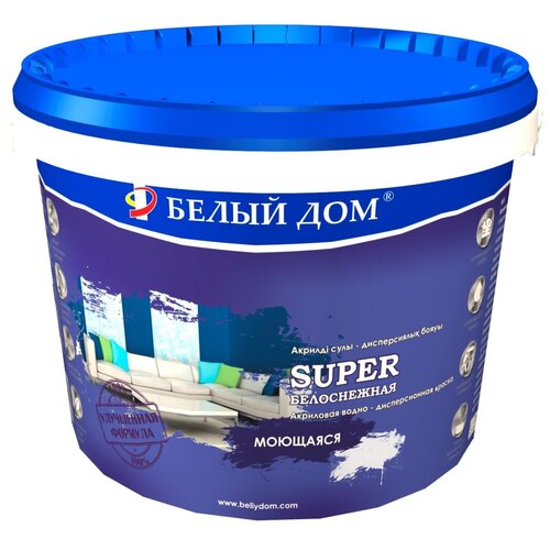 Моющаяся акриловая водоэмульсия SUPER 25 кг