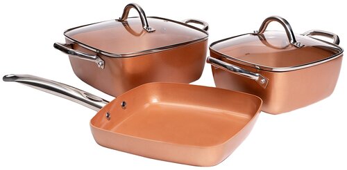 Набор посуды GALAXY LINE GL9514 5 пр. коричневый 5 3.98 кг