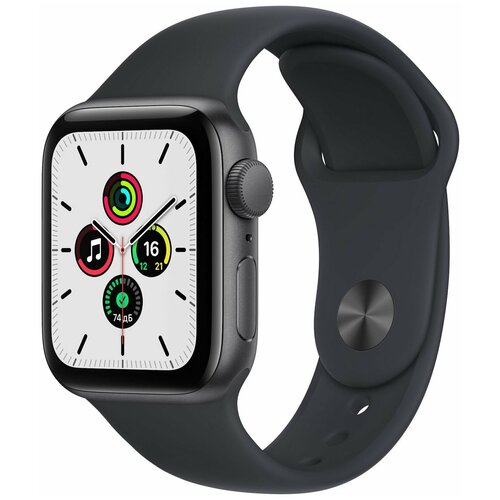 Смарт-часы Apple Watch SE 40mm Space Gray Aluminum Case with Black Sport Band