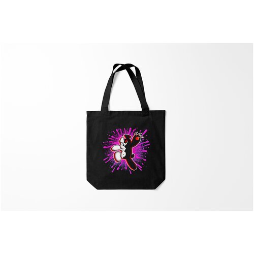 фото Сумка-шоппер / 40х40 см / аниме / danganronpa monokuma монокума paint burnettie