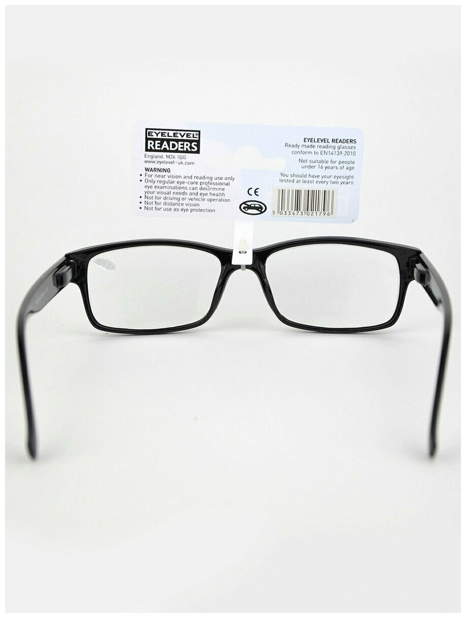 Готовые очки для чтения EYELEVEL Samuel Black Readers +15