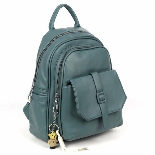 фото Рюкзак ао6851 синий, фактура гладкая, синий, зеленый piove