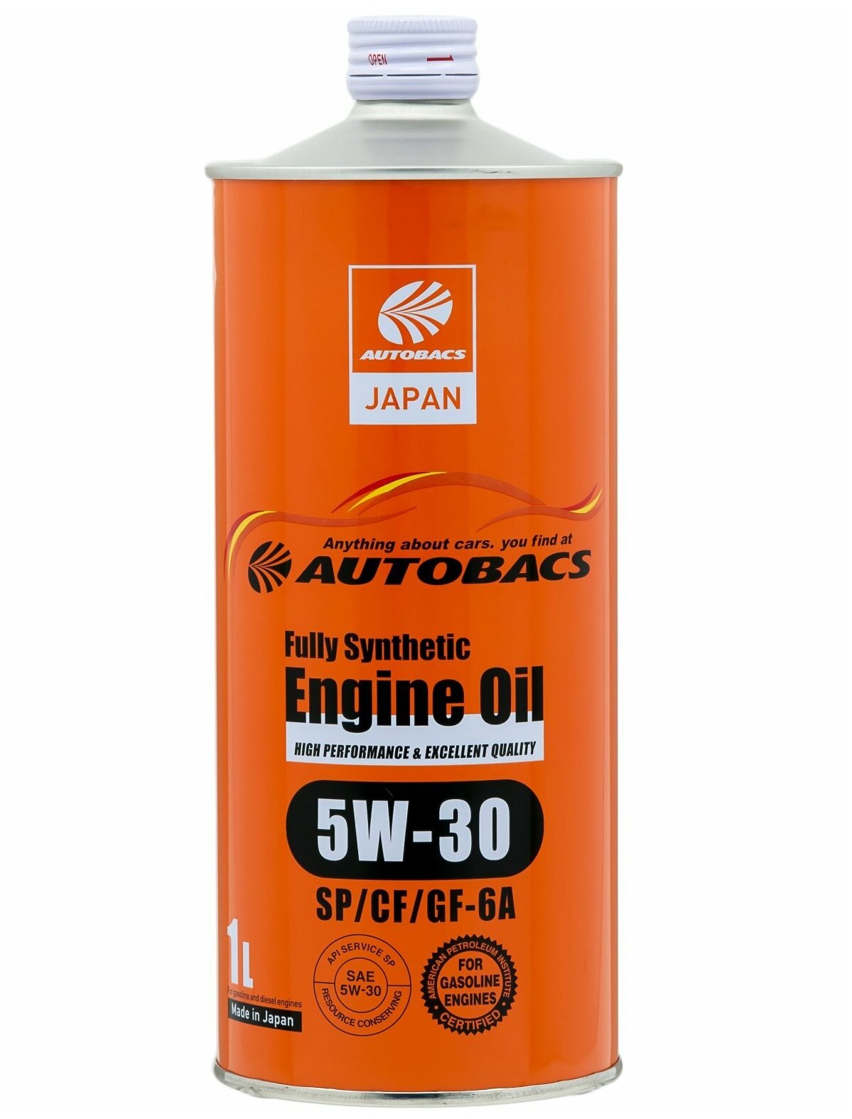 Моторное масло AUTOBACS ENGINE OIL FS 5W30 API SP/GF-6A синтетическое 1л