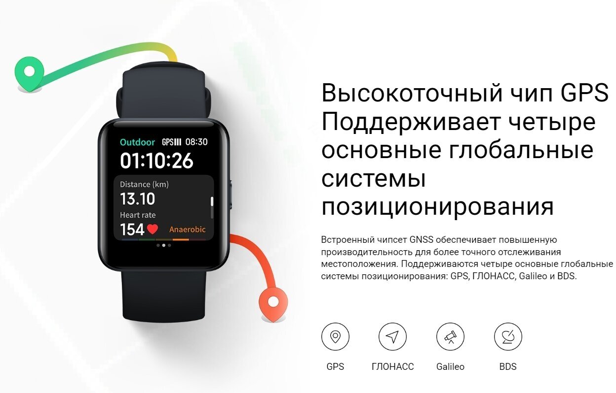 Смарт-часы Xiaomi Redmi Watch 2 Lite GL, 1.55", синий / синий [bhr5440gl] - фото №19