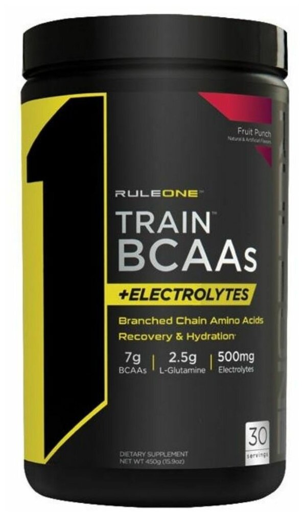 RULE ONE Train BCAA + Electrolytes 432 г (Fruit punch)