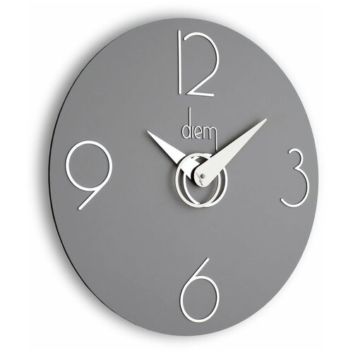 фото Дизайнерские настенные часы. бренд incantesimo design. модель diem. цвет: серый
