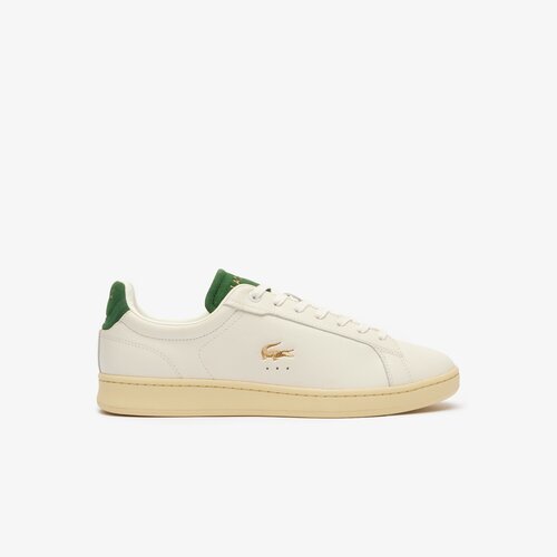 Кеды LACOSTE, размер 9 UK, бежевый, зеленый