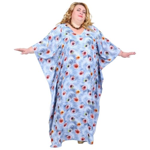 Платье+большие размеры+длинное+летнее+штапель+яркое+для полных+пляжное+вечернее