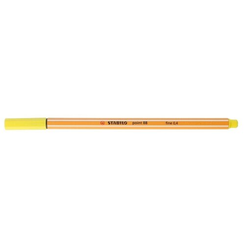 Stabilo Ручка капиллярная 0.4 мм 88/24 лимонный желтый