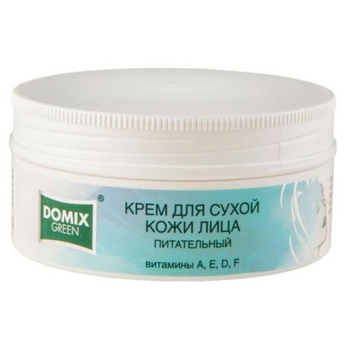 Крем для лица Domix Green для сухой кожи, питательный с витаминами А, Е, Д, F, 75 мл