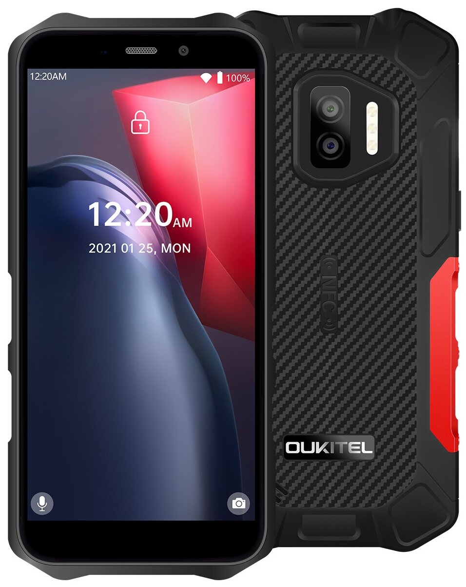 Смартфон OUKITEL WP12 Pro, черный/красный