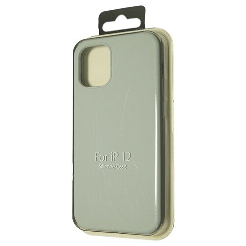 фото Чехол-накладка для iphone 12 mini silicone case nl закрытый светло-серый (26)