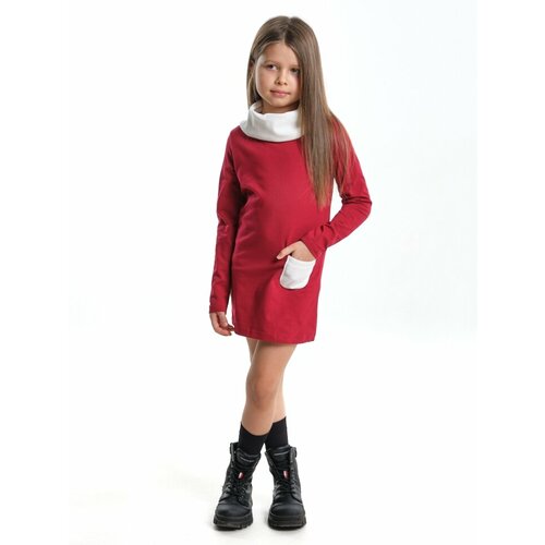 Платье Mini Maxi, размер 104, бордовый платье без бренда однотонное размер 92 бордовый