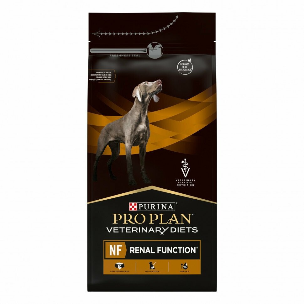 Purina Pro Plan Veterinary Diets NF Renal Function сухой корм для взрослых собак при хронической почечной недостаточности - 1,5 кг