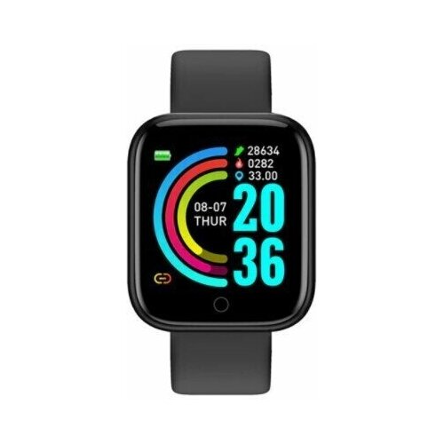 Умные часы Smart Watch i5s силиконовый ремешок, черный
