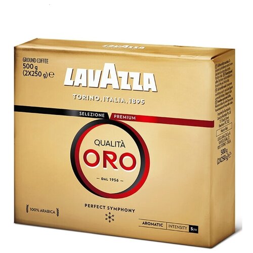 Кофе молотый Lavazza Qualita Oro DUO, 500 г, вакуумная упаковка