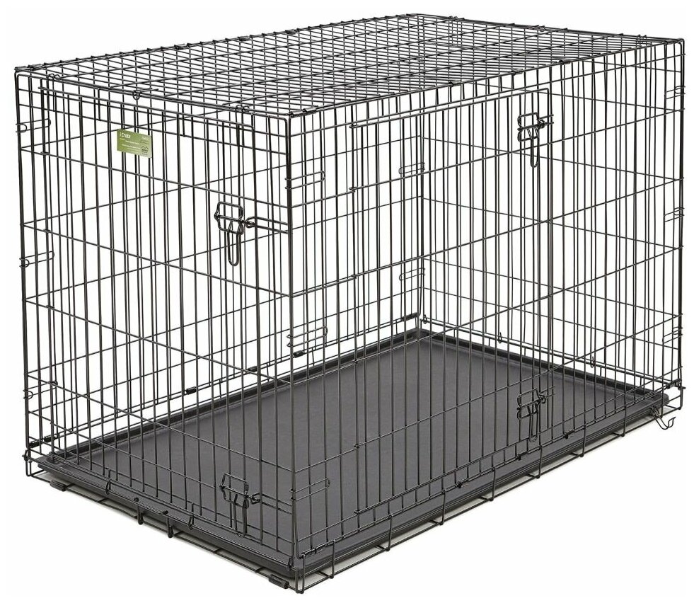Клетка MidWest iCrate для собак 122х76х84h см, 1 дверь, черная - фотография № 6