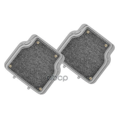 Коврики Задние ПвхВорс Отстегивающийся Ковролин Isky Base-2 К-Т 2 Шт Сер iSky арт IBS202GR 1500₽