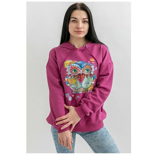 Толстовка Foxsy Венецианская сова / Худи / Свитшот оверсайз женский, для подростков, девушек, женщин