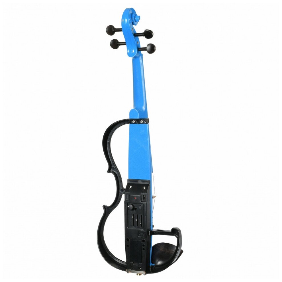 Электроскрипка 4/4 ANTONIO LAVAZZA EVL-05 BL комплект: смычок, кейс, канифоль, наушники, батарейка, кабель, цвет - синий