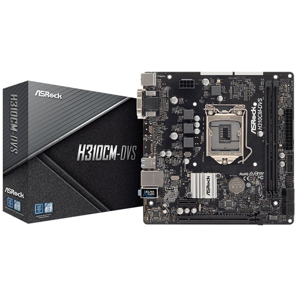 Материнская плата ASRock H310CM-DVS,