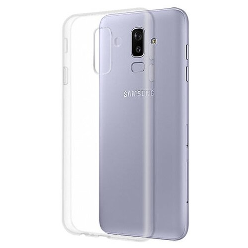 Силиконовый чехол для Samsung Galaxy J8 J810 прозрачный 1.0 мм чехол gosso 723374 для samsung galaxy j8 нежные розы