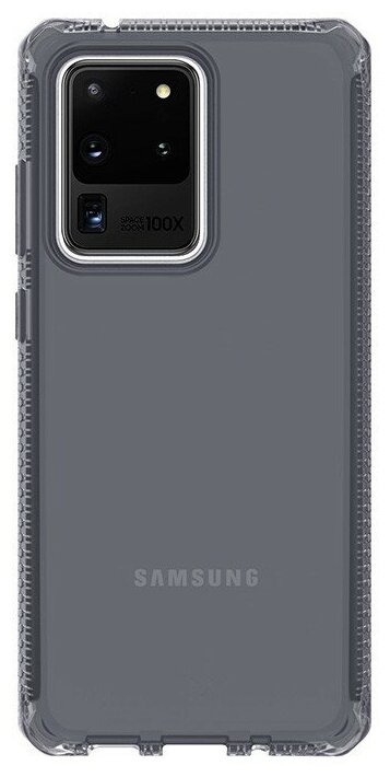 Чехол антибактериальный ITSKINS SPECTRUM CLEAR для Samsung Galaxy S20 Ultra дымчатый - фото №2