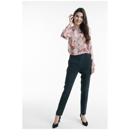 Брюки зауженные к низу La Vida Rica P72033 Зеленый 42