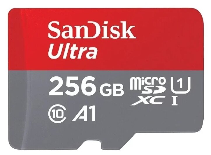 Карта памяти 256 Гб Micro SDXC SanDisk Ultra Class 10 UHS-I U1 A1 [SDSQUA4-256G-GN6MA]