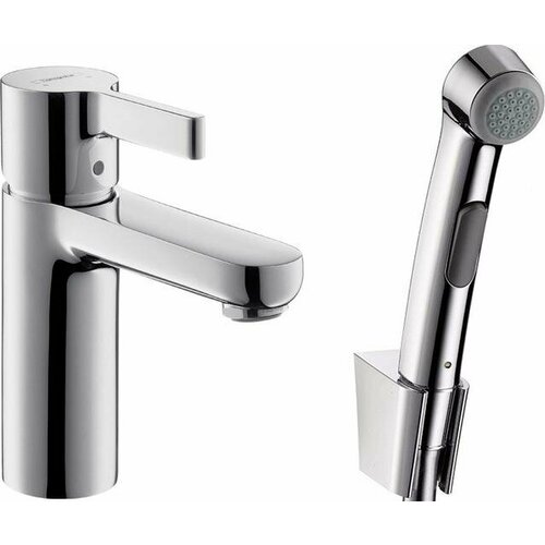 Смеситель для раковины Hansgrohe Metris S 31160000с гигиеническим душем, хром