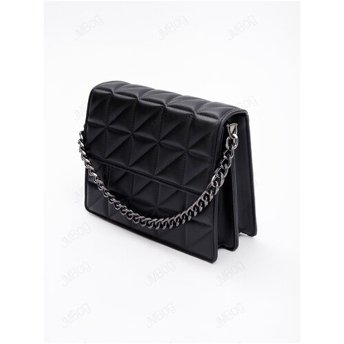 фото Сумка женская через плечо с цепочкой черный клатч jm bag