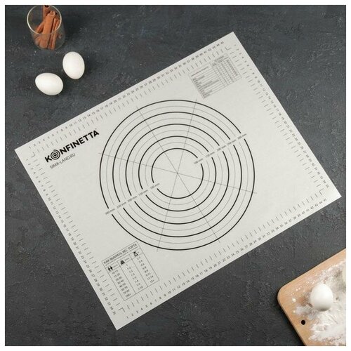 Коврик армированный с разлиновкой KONFINETTA 4050 см 044 мм цвет белый 778₽