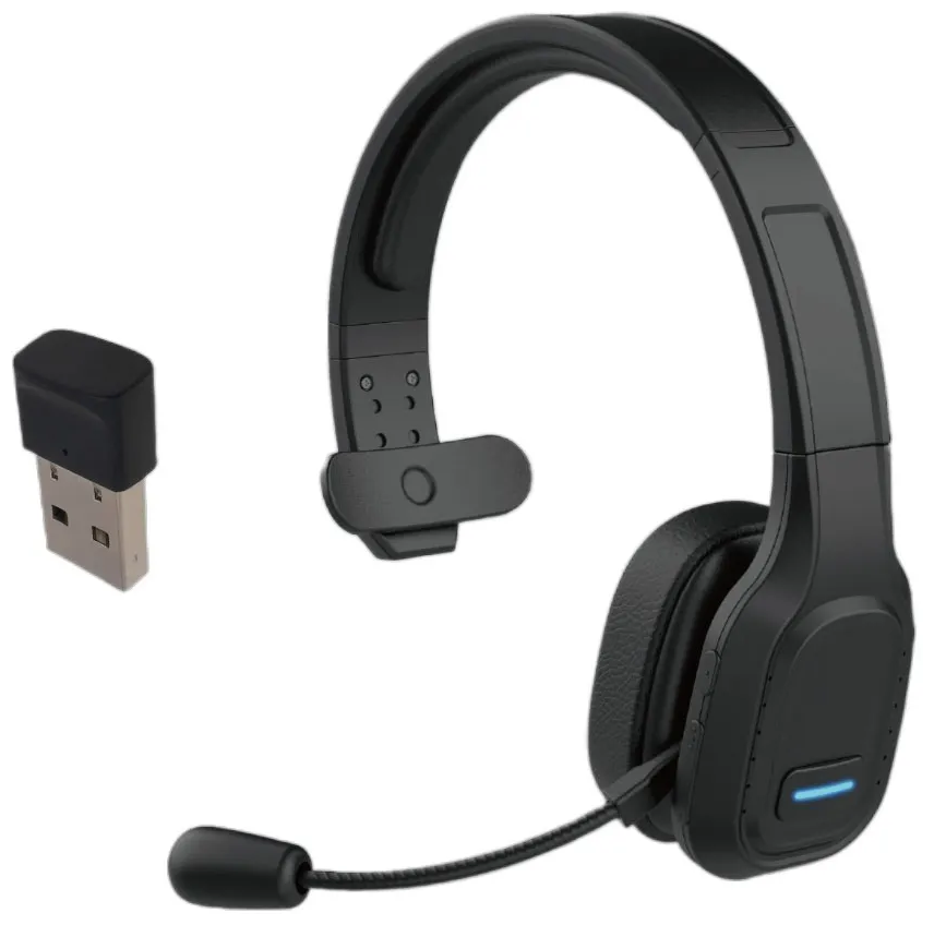 Беспроводные JazzTel Drive V2с микрофоном + адаптер для ПК / Bluetooth (4.0) шумоподавление / наушники, для компьютера / Mono (JT-Drive-V2)