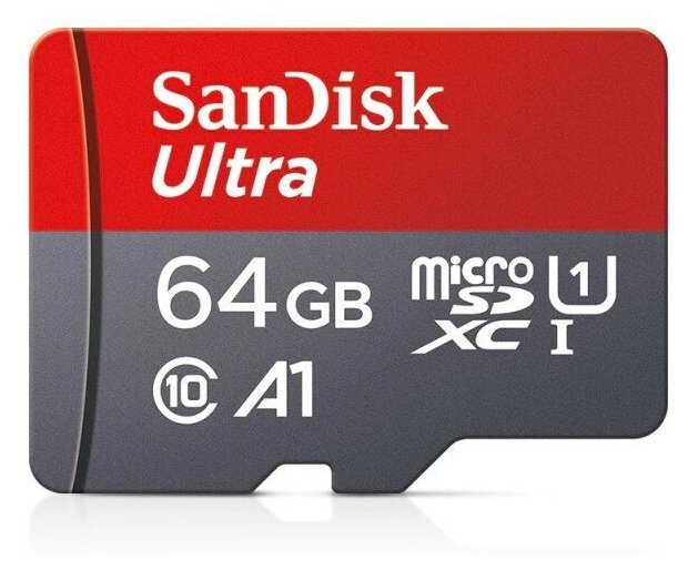 Карта памяти SanDisk Ultra 64GB micro SDXC UHS-I U1 класс 10 A1