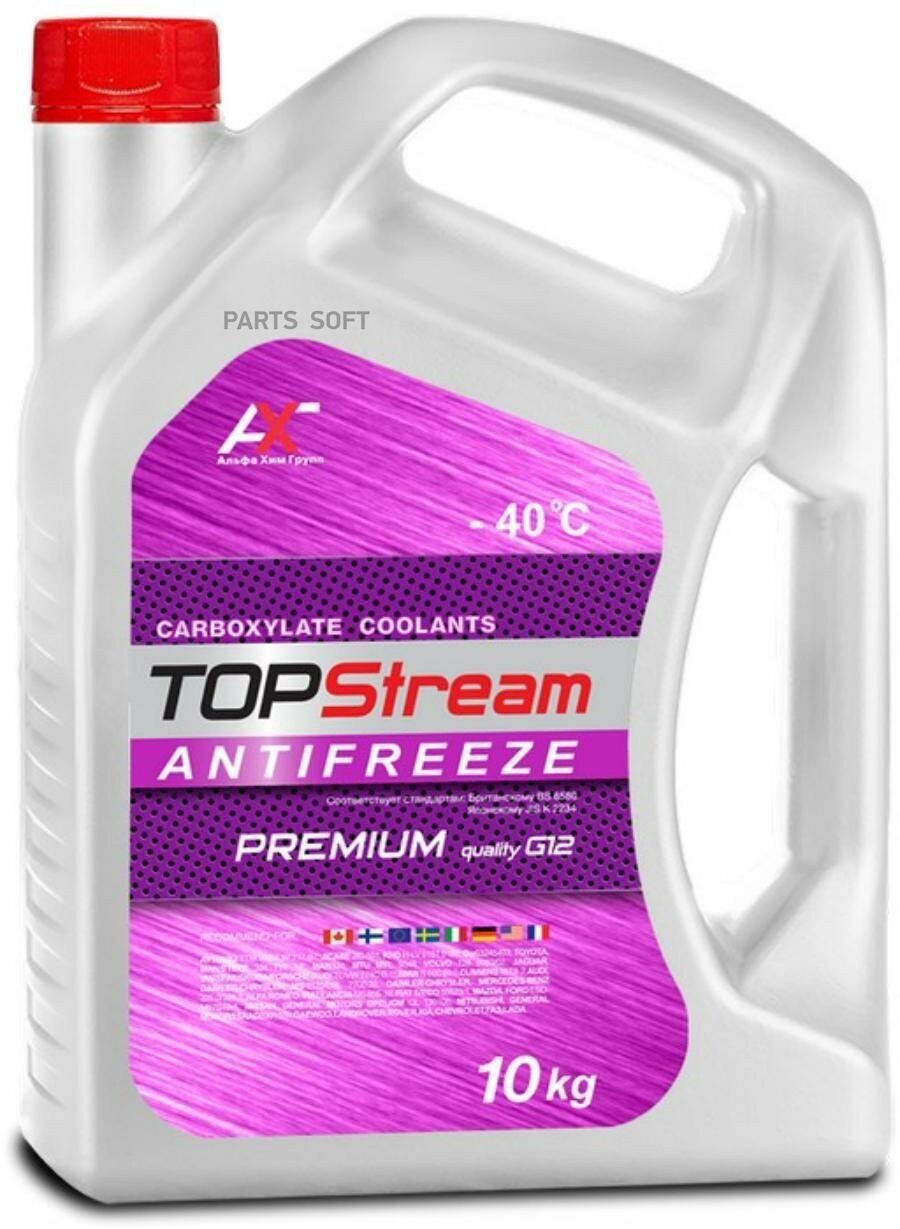 TOPSTREAM ATS00010 Антифриз TopStream Premium G12 10 л