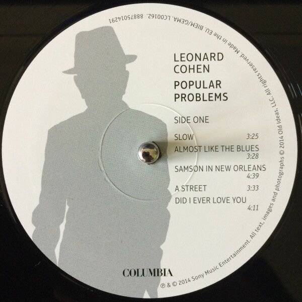 Leonard Cohen Popular Problems LP + CD Sony Music - фото №3